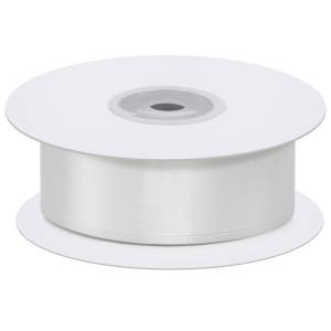 Лента атлас белый 38мм*22,85м/38001