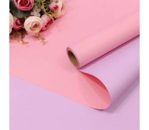 Пленка матовая Розовый/Сиреневый 0,58*10 м. / 1304/16