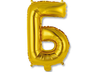 Буква "Б" 14" - золото/ Китай 1206-0805