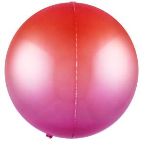 Сфера 3D Красный/Фуше градиент 22" (Китай)/ 190434RF