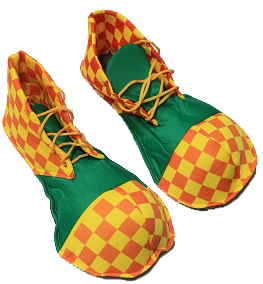 Ботинки детские "Клоун" в клетку/горох 