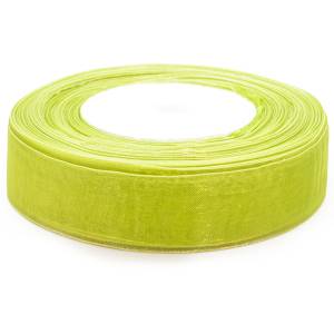 Лента Органза Зеленый травяной 2.5см*22,86м F014-48/1098-25