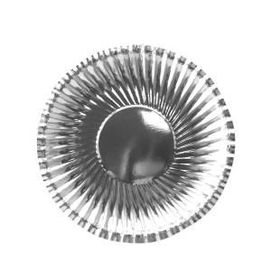 Тарелки "Серебряные фактурные" 18 см. 6 шт./1707289