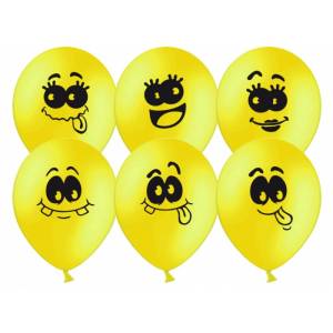 Смайл желтый, пастель 12" (Китай) 