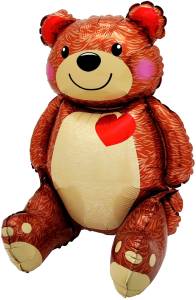 3D Мишка сидячий с сердцем 20" / 24399