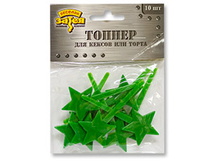 Топпер "Камуфляж" пласт. 7,6 см 10 шт.
