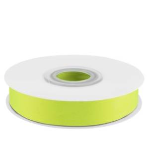 Лента атлас зеленый неон 12 мм*22,85 м / 12057