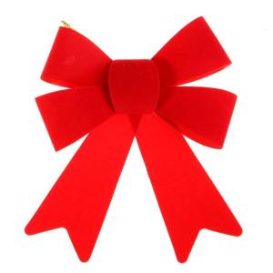 Бант елочный бархатный 18*22 см 811304