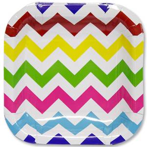 Тарелки "Шеврон мульти" 17 см. 6 шт.