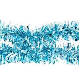 Мишура голубая с толстыми кончиками 2 м* 8,5 см. (Ч22169)