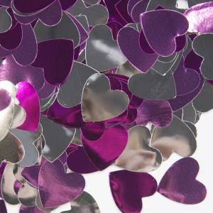 Конфетти фольга сердца "Розовый Микс" 1,5 см, металлик 50 гр./6015325