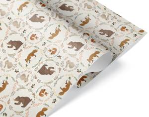 Уп. бумага "Лесные животные" 0,7*1 м (10 листов) / 2050785