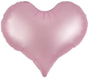 24" Сердце Люкс, Розовое матовое / Китай 24844