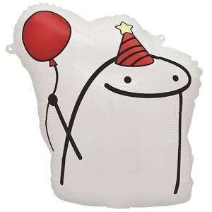 20" Человечек Мем матовый с шариком / Китай 1207-6666