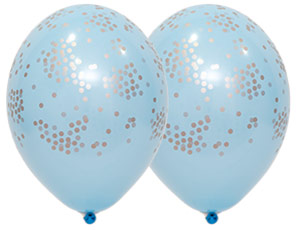Конфетти голубой пастель 14"