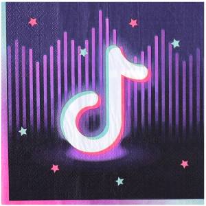 Салфетка Блогер Party 33 см 12 шт/ 1502-5272