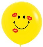 Смайл с поцелуями 12" пастель (Колумбия)