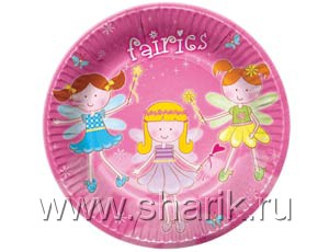 Тарелки "Феечки" 17 см. 6 шт.