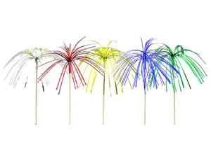 Пика для канапе "Салют" фольг. 15 см.,12 шт.                  