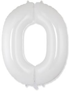 Цифра "0" - белая/ Flexmetal