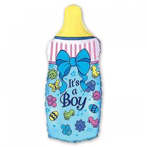 Бутылка голубая для новорожденного /Flexmetal
