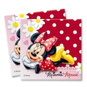 Салфетки бумажные "Минни Ромашки" 33 см, 16 шт