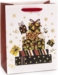 Пакет "Множество подарков" Белый 23*18*10/2531M