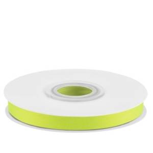 Лента атлас зеленый неон 7 мм*22,85 м