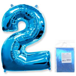 Цифра "2" - синяя в упак/ Flexmetal 1207-3073