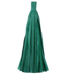 Помпон кисточка 35 см. (темно-зеленый) 12 листов / 521112