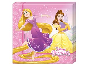 Салфетка Принцессы Герои 33 см 20 шт.