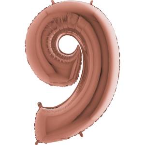 Цифра "9" -  Розовое золото /Grabo                     