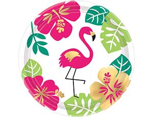 Тарелка  "Фламинго ALOHA" 17 см. 8 шт.