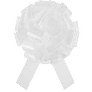 Бант лаковый Белый 36 см / 661067