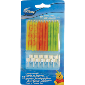 Свеча д/т с подст  Винни (12 шт.)/1502-2776