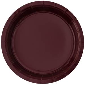Тарелка бордовая 17 см. 6 шт. 1502-6221