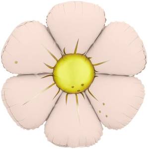 25" Ромашка светло-розовый, сатин (для воздуха) / Китай 27426