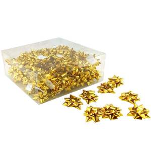 Бант-звезда Металл 44 мм "Классика" Золото / 1 шт/1705018