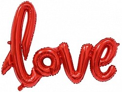 Надпись "LOVE" красная 41"/104 см. 17390