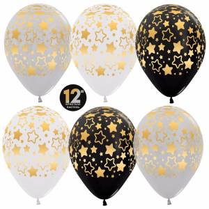 12" Звезды контур, ассорти кристалл 25 шт.(Колумбия)/354163