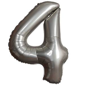 Цифра "4" - SLIM Moonlight Silver / Flexmetal 1207-6104