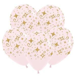 Золотые бриллианты, ассорти пастель 12" 50 шт./ 612220