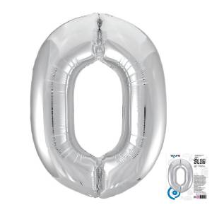 Цифра 0 - 40" Slim Серебро (Россия) / 754603/1207-3821