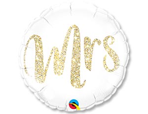 18" MRS Глиттер золото (Qualatex)/1202-2715