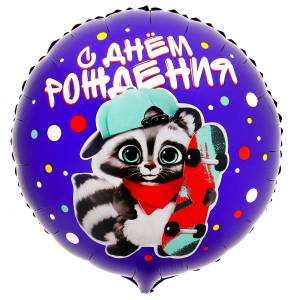 18" С Днем рождения, Енотик / Китай 9229212