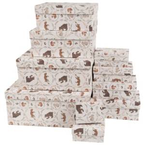 Коробка 26*17,5*11 см "Лесные животные"