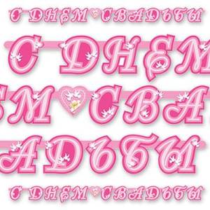 Гирлянда - буквы  "С Днем Свадьбы лилия", 2,1 м        