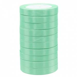 Лента атлас зеленый чай 12 мм*22,85 м в уп. (10 шт.) / 88043978