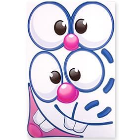 Наклейки "Заяц" (2 компл. на листе)