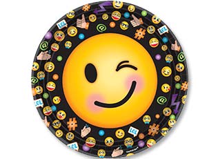 Тарелки "Эмоции Смайлик" 23 см 8 шт